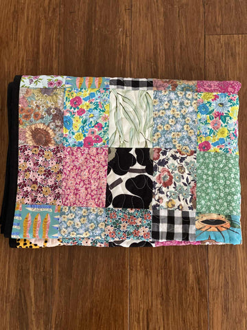 Custom for Yarra: patchwork baby quilt