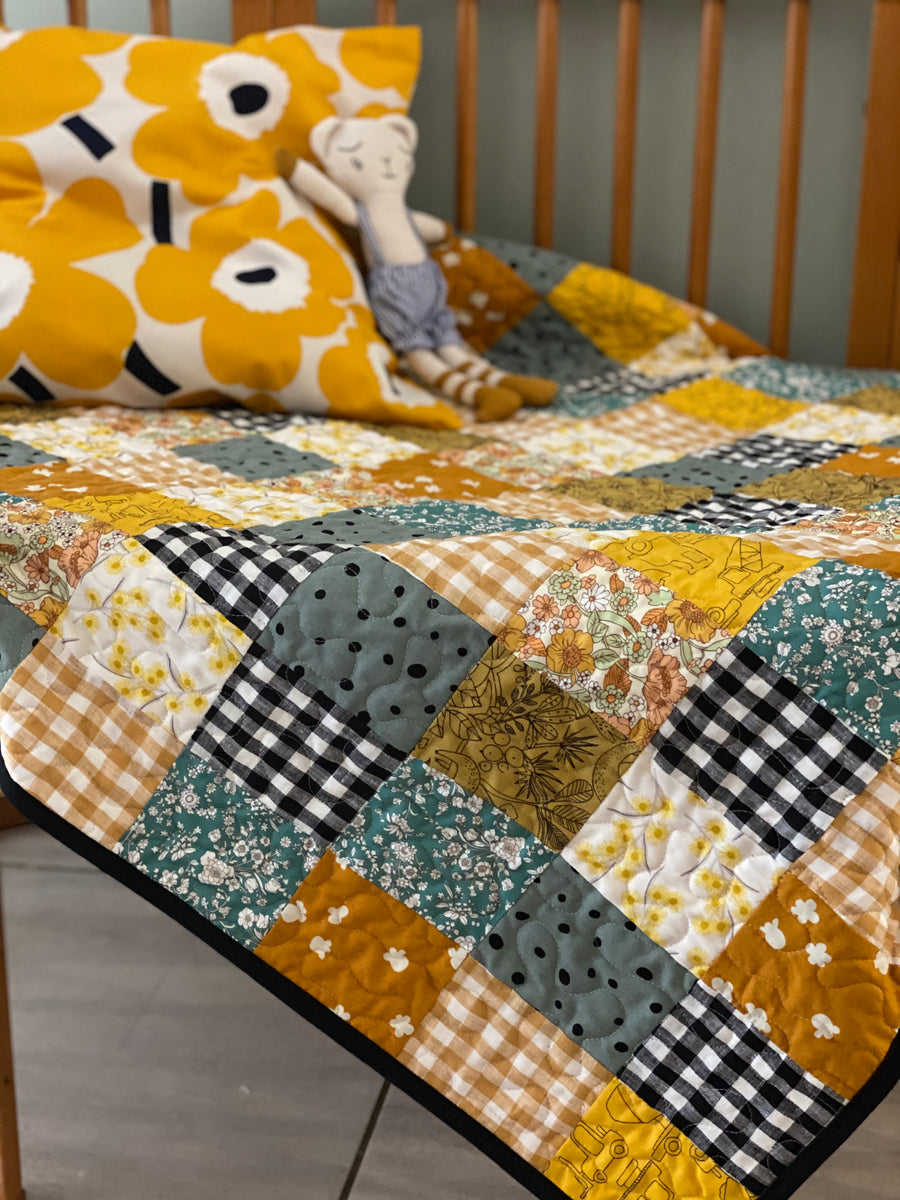 Mustard cot quilt hotsell
